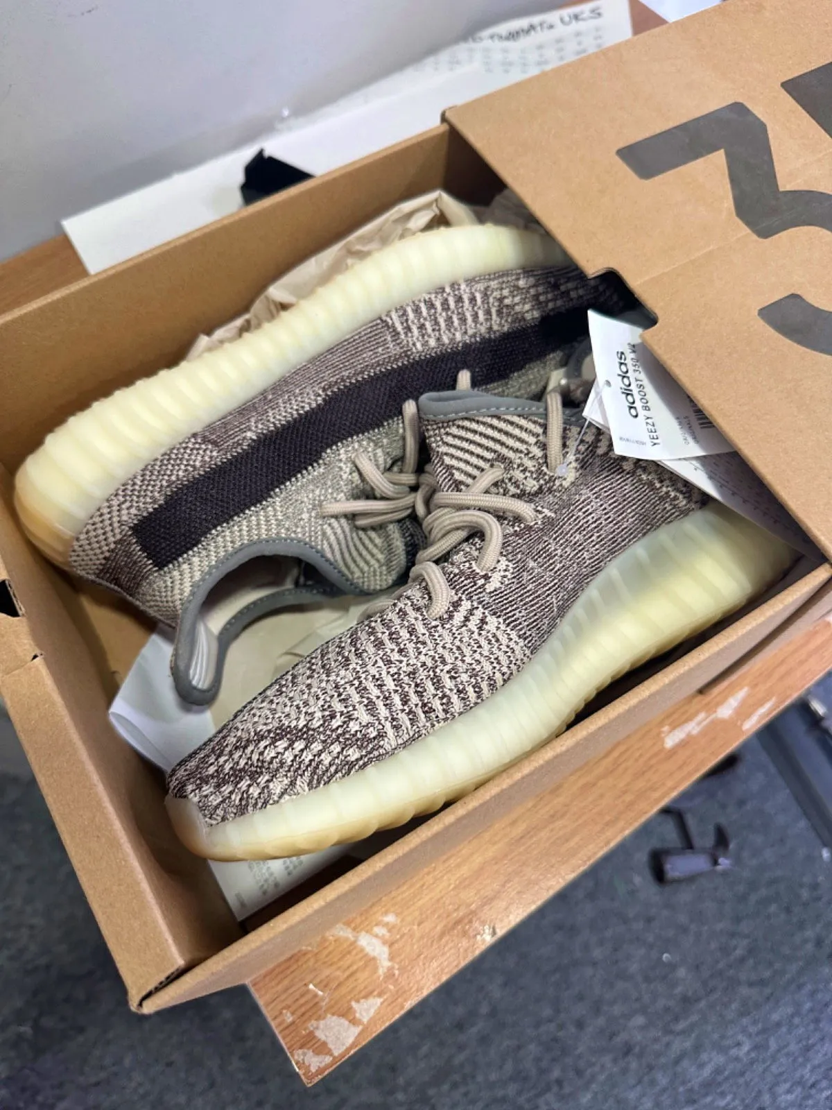 Adidas FZ1267 Yeezy Zyon Boost 350 V2 Trainers UK 10 