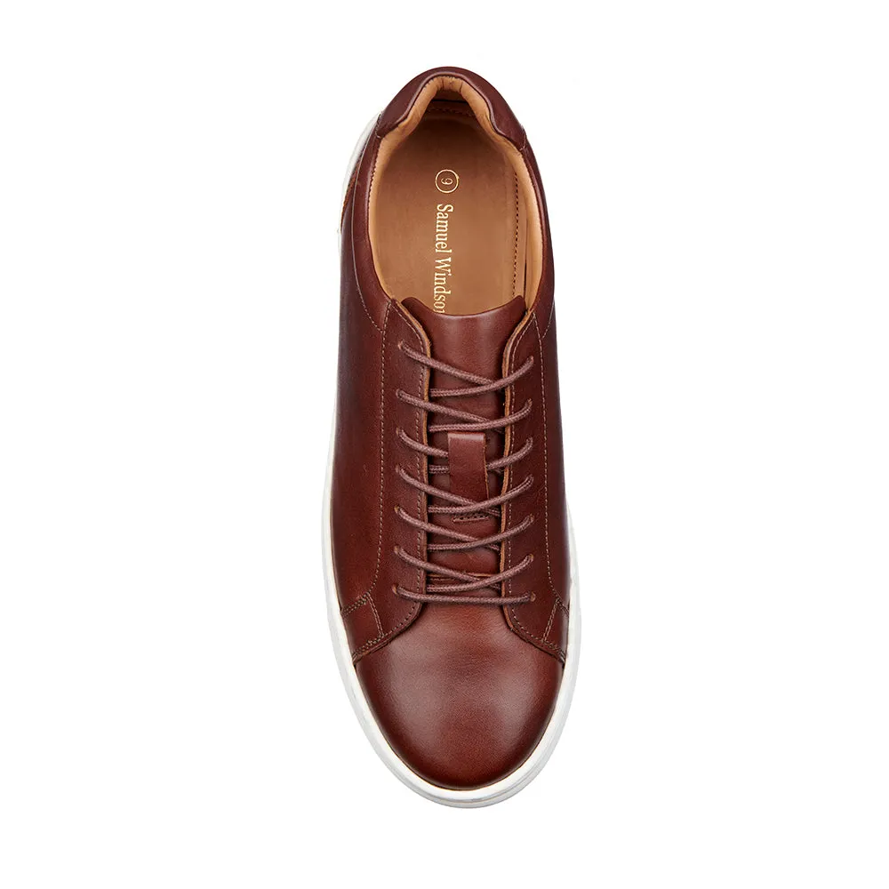 Leather Trainer - Dark Brown