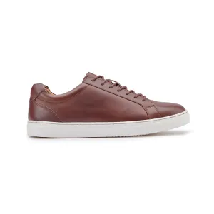 Leather Trainer - Dark Brown