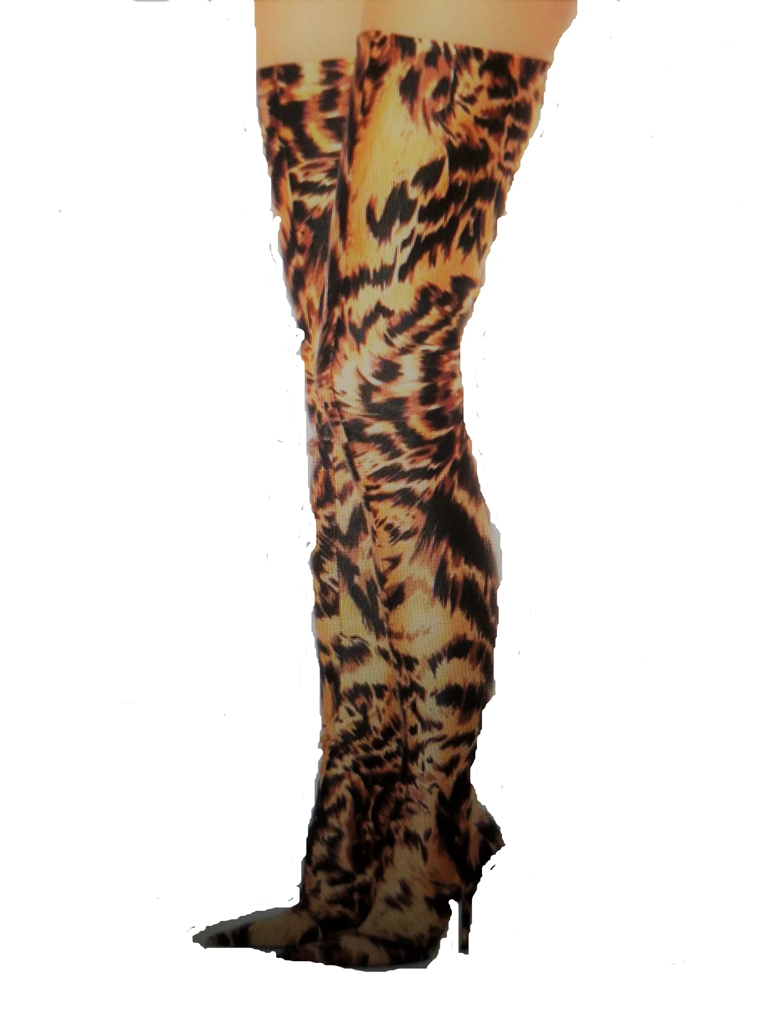 Leopard Print Over the knee boots (Thigh High)