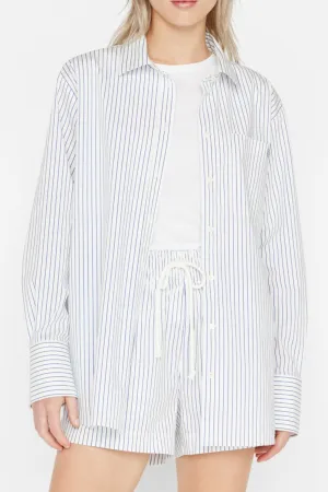 The Oversized Shirt Cobalt Multi